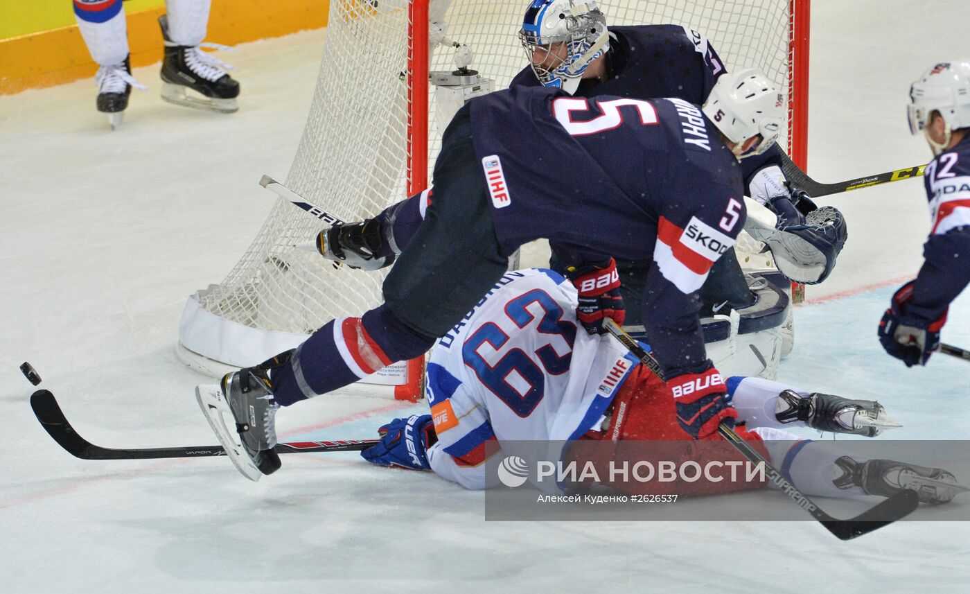 Хоккей. Чемпионат мира - 2015. Матч США - Россия