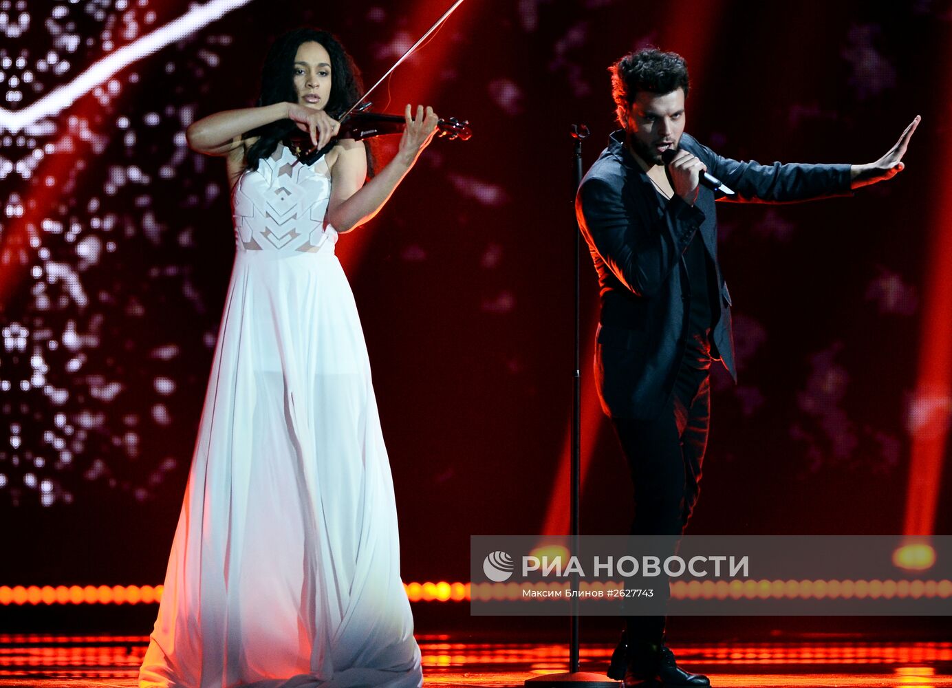 Репетиция первого полуфинала международного конкурса песни "Евровидение 2015" в Вене