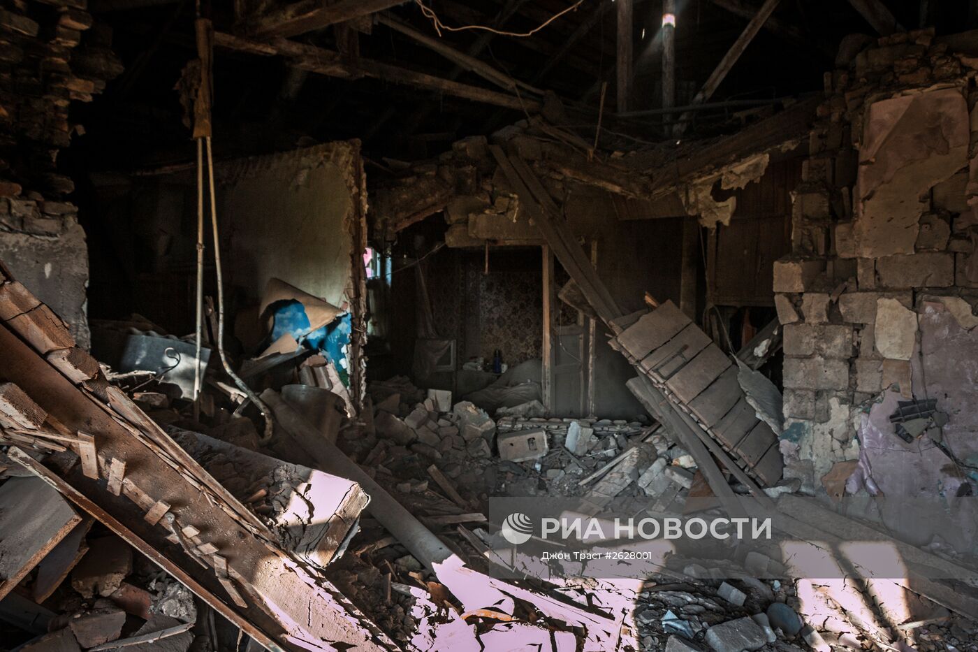 Последствия обстрелов Донецка