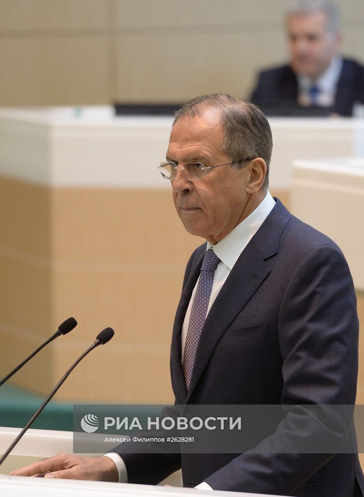 Заседание Совета Федерации РФ