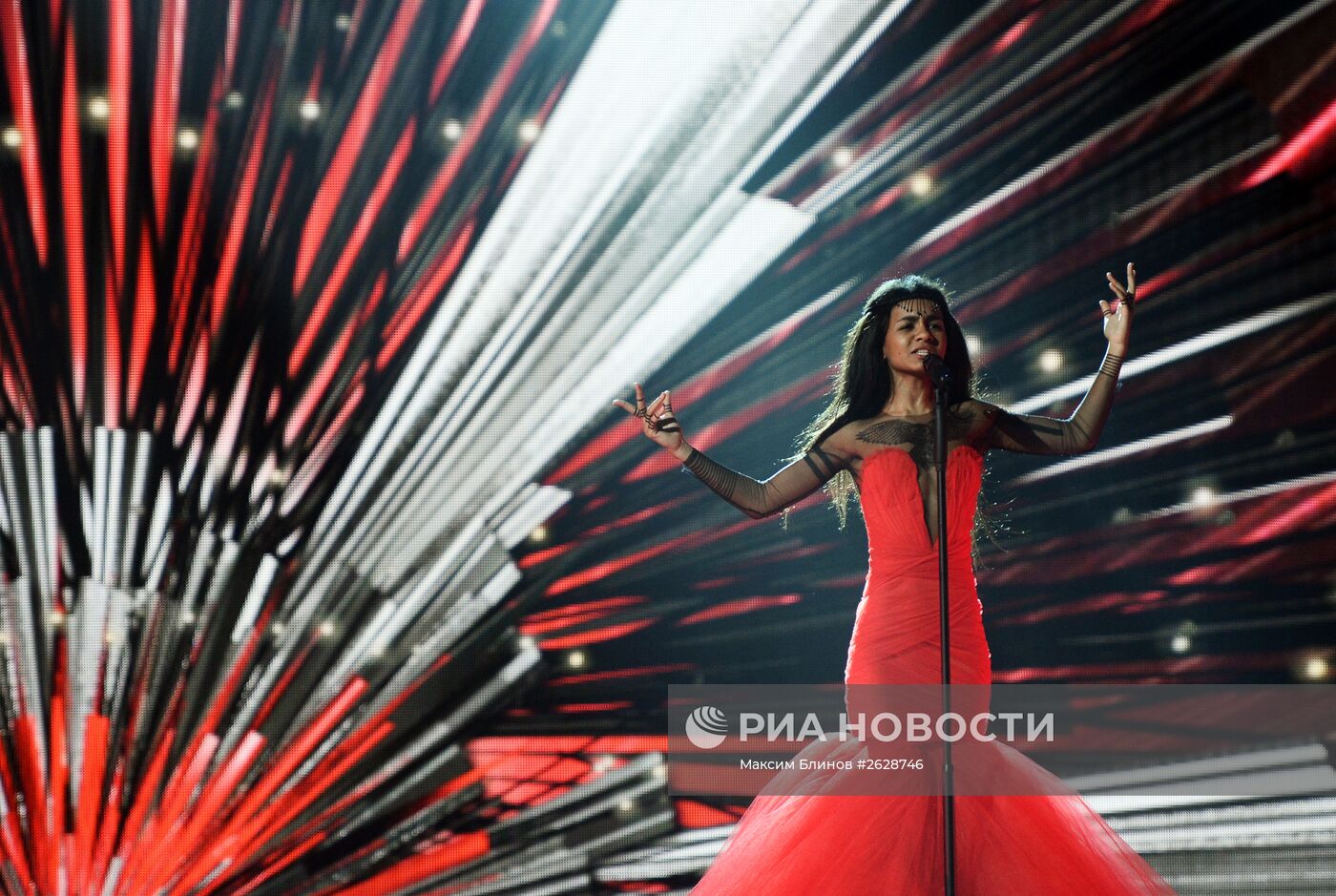 Репетиция второго полуфинала международного конкурса песни "Евровидение 2015" в Вене