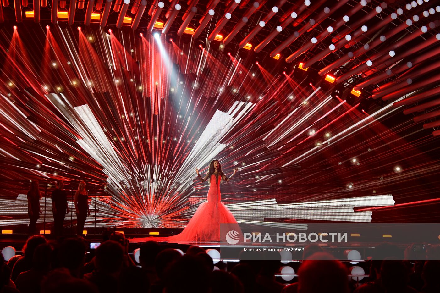 Репетиция финала международного конкурса песни "Евровидение 2015" в Вене
