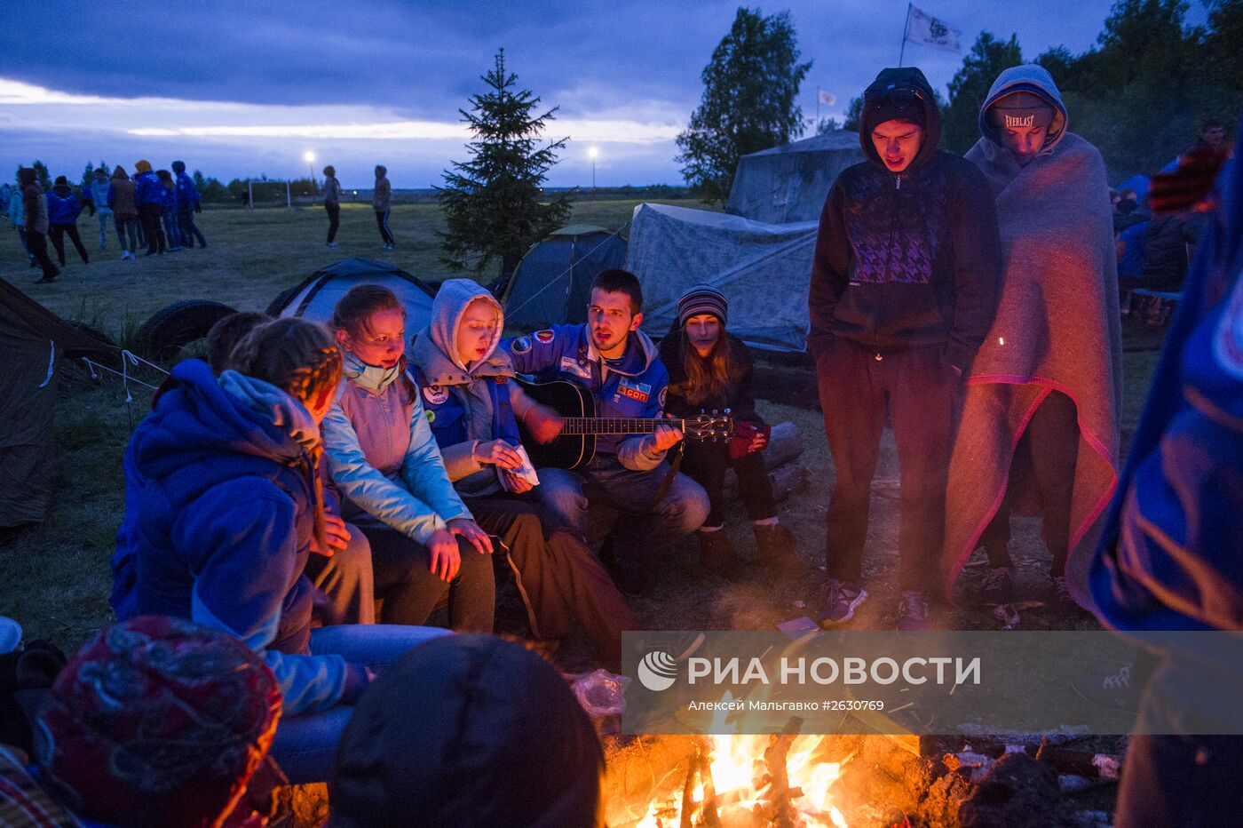 Региональный слет студенческих отрядов в поселке Андреевка Омской области в лагере "Березовая роща"