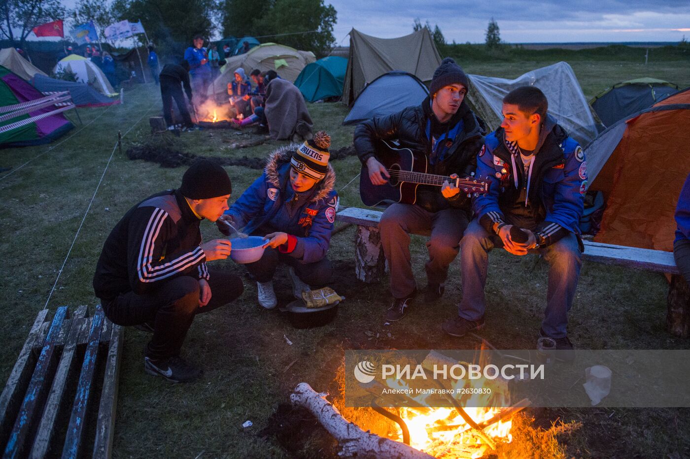 Региональный слет студенческих отрядов в поселке Андреевка Омской области в лагере "Березовая роща"