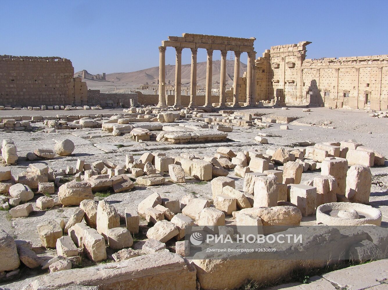 Развалины древнего города Пальмира