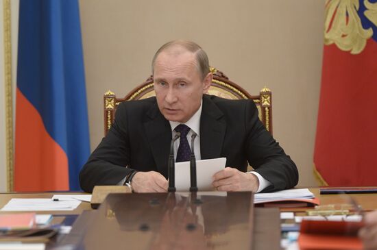 Президент РФ В.Путин провёл заседание комиссии по вопросам военно-технического сотрудничества РФ с иностранными государствами