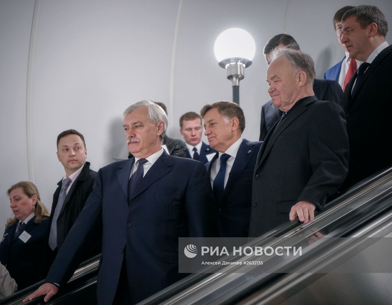Открытие станции метро " Спортивная-2" в Санкт-Петербурге