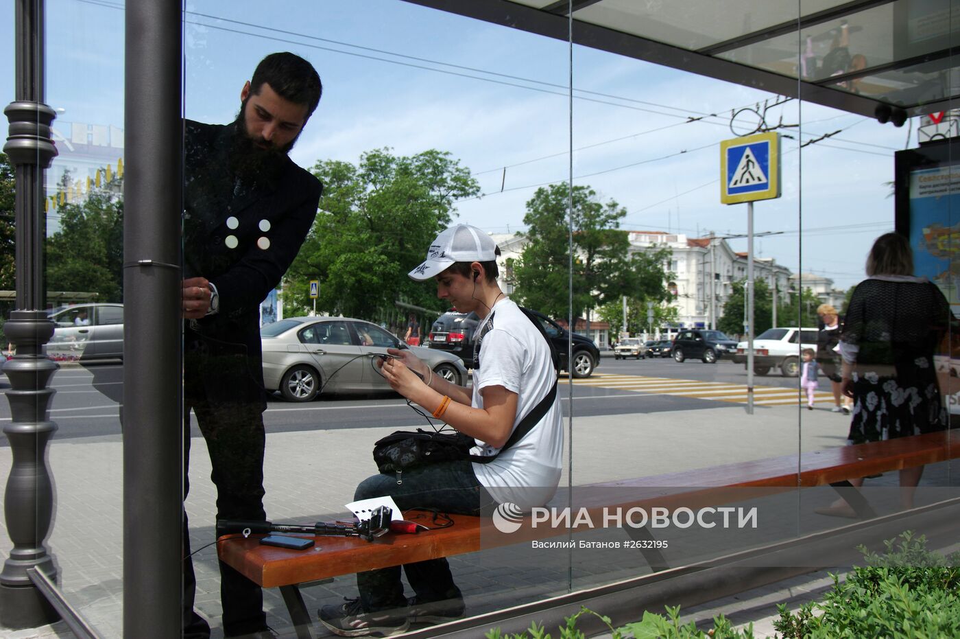 Открытие "умной" остановки в Севастополе