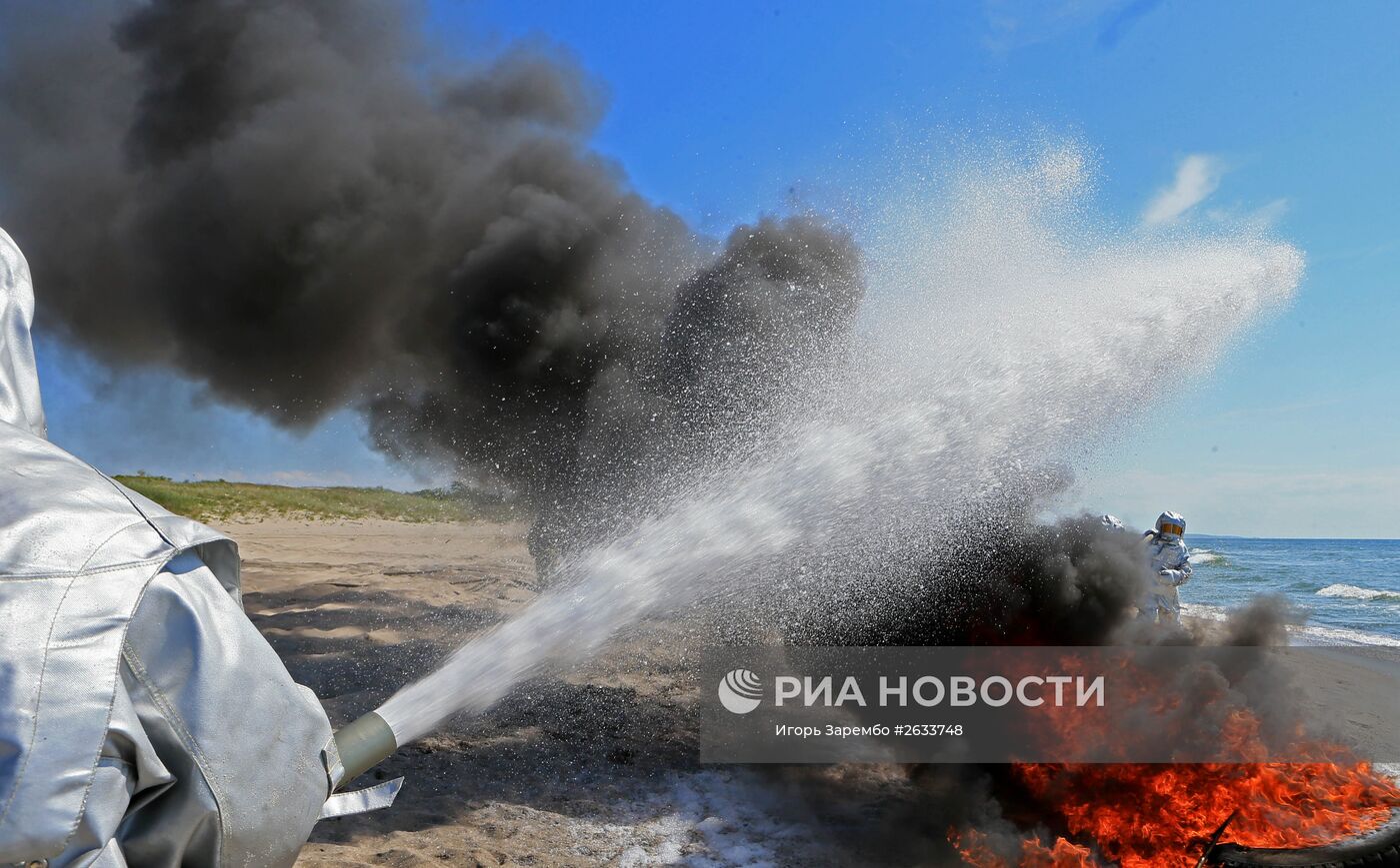 Учения МЧС в Калининградской области