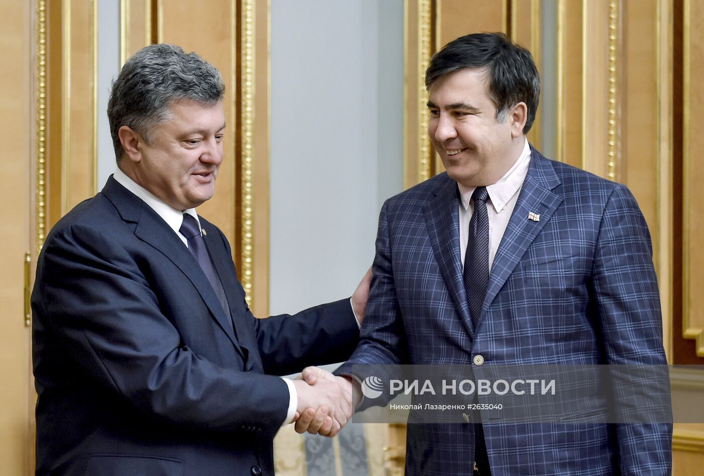 Встреча П.Порошенко и М.Саакашвили