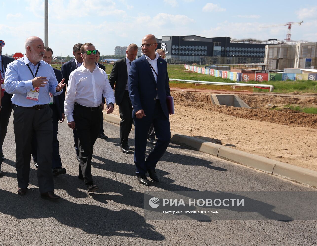 Премьер-министр РФ Д.Медведев принял участие в международной конференции Startup Village в "Сколково"