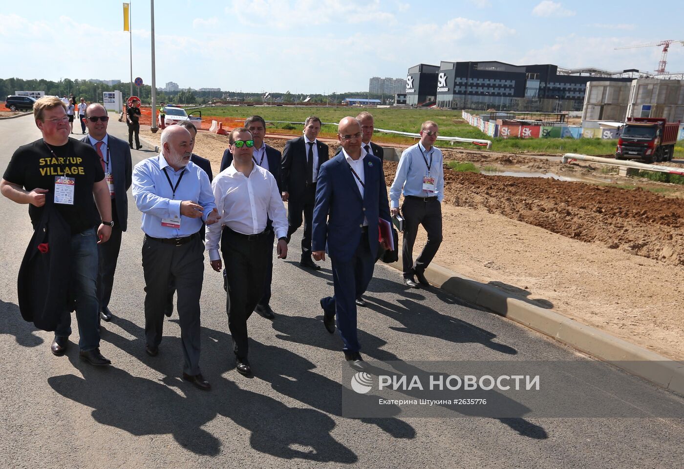 Премьер-министр РФ Д.Медведев принял участие в международной конференции Startup Village в "Сколково"