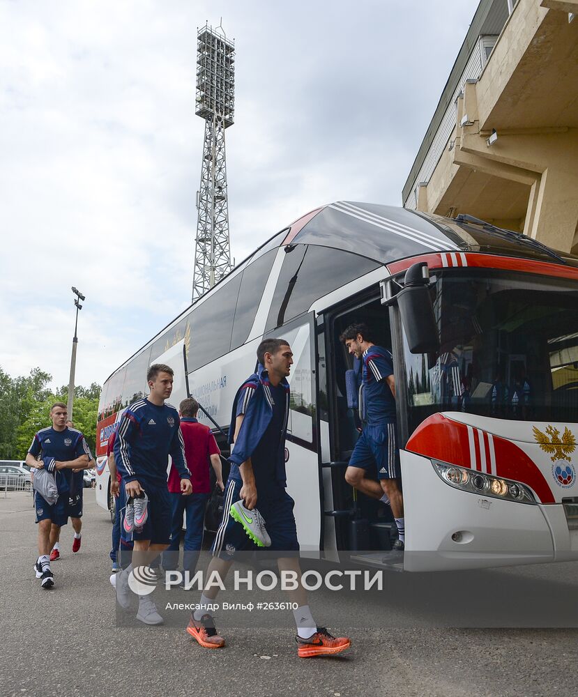 Футбол. Тренировка сборной России