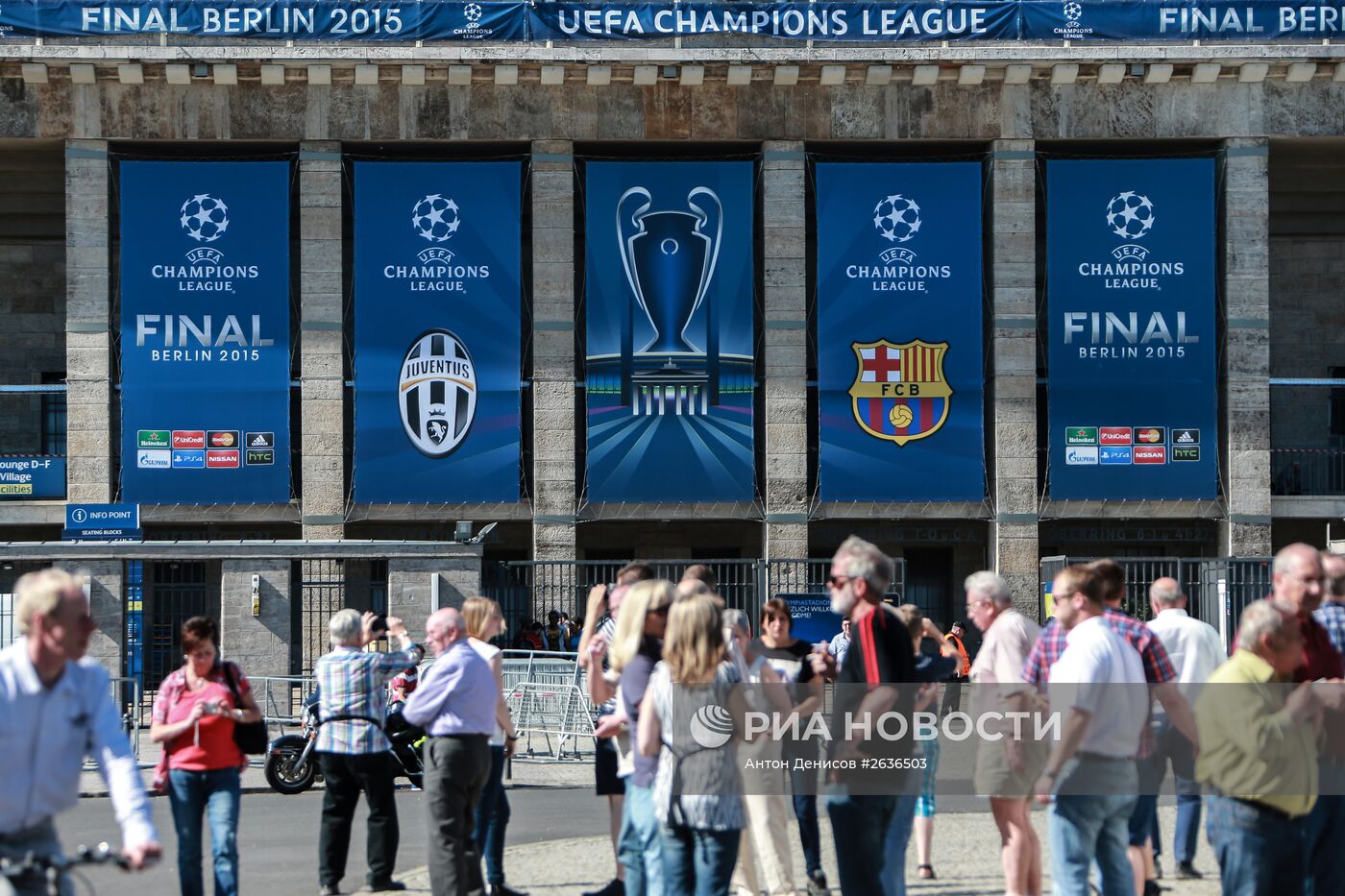 Подготовка к проведению финального матча Лиги чемпионов УЕФА
