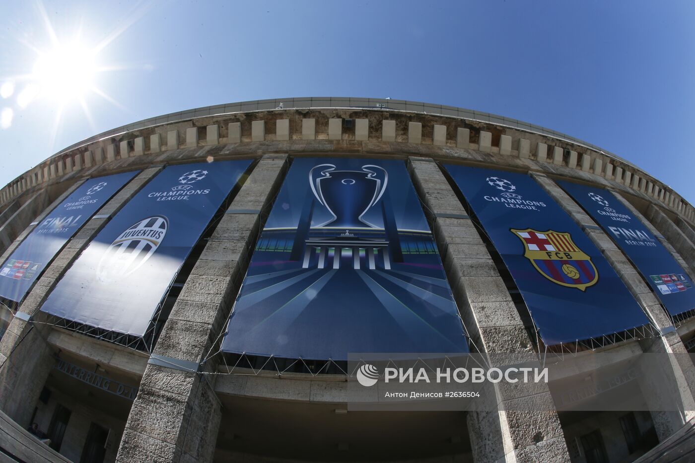 Подготовка к проведению финального матча Лиги чемпионов УЕФА