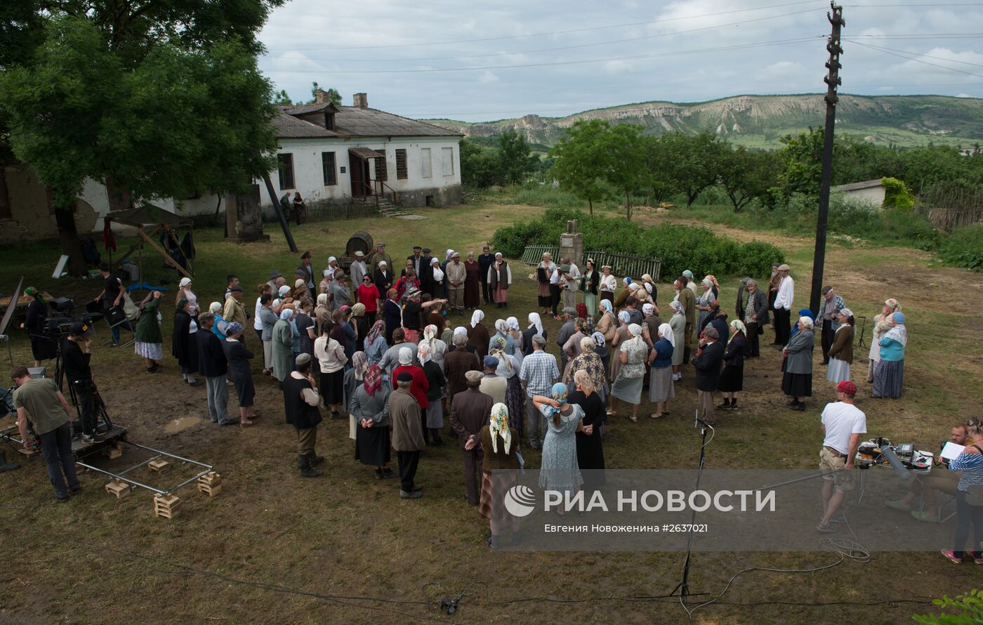 Съемки фильма "Учитель" режиссера Сергея Мокрицкого