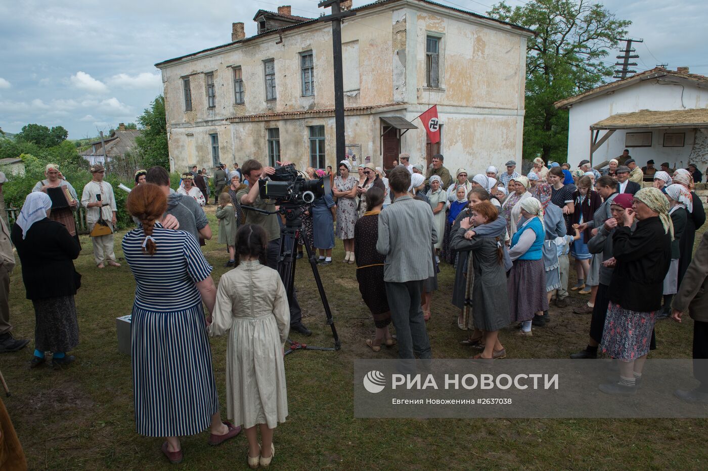 Съемки фильма "Учитель" режиссера Сергея Мокрицкого