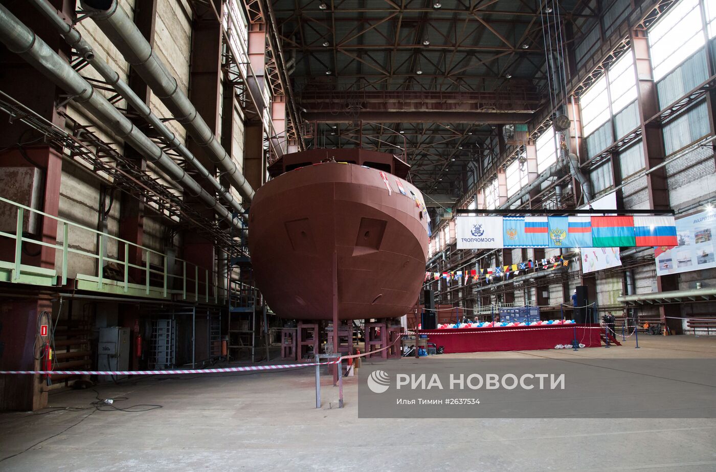 Открытие Онежского судостроительно-судоремонтного завода в Петрозаводске