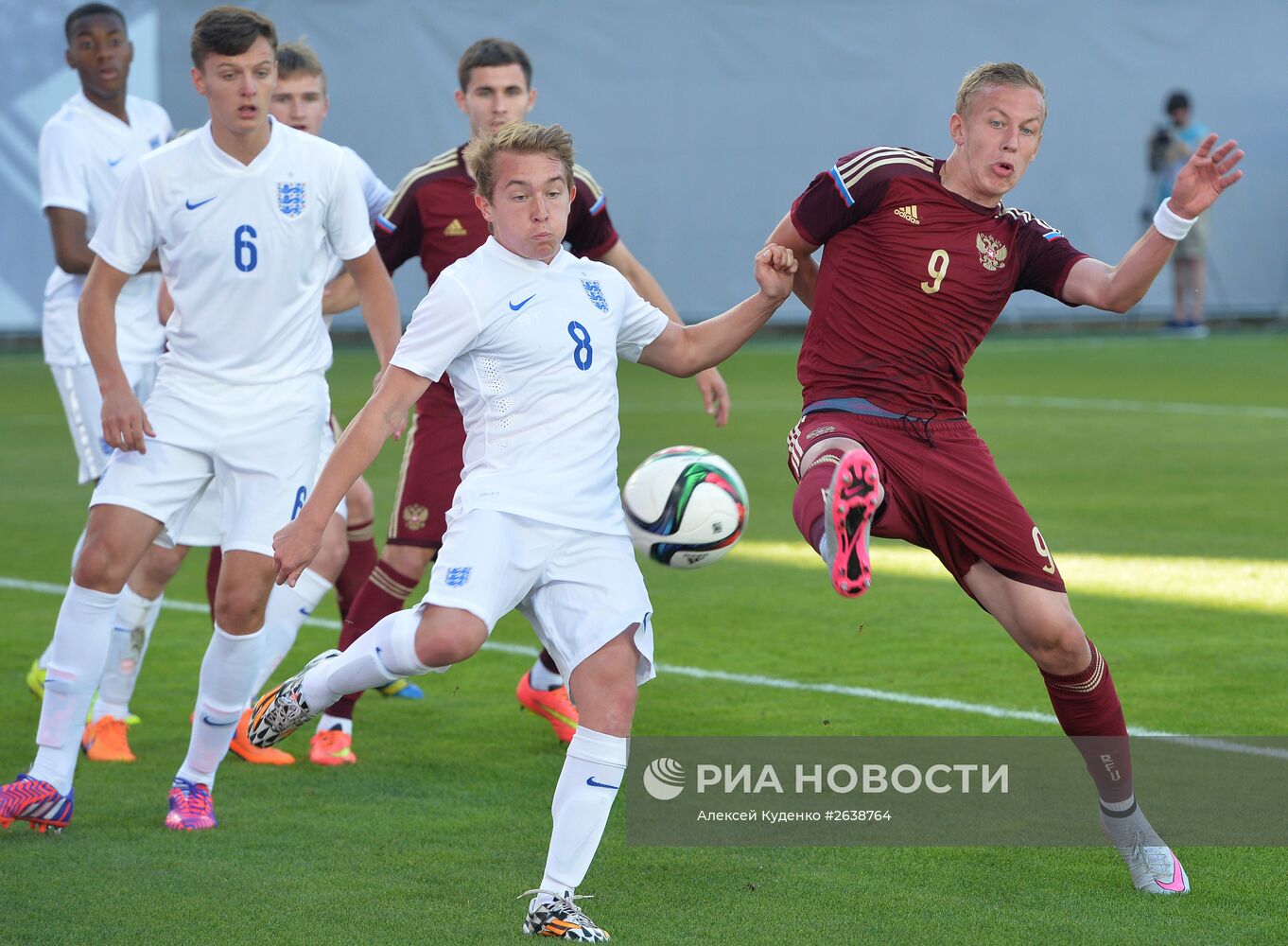 Футбол. Товарищеский матч юношеских сборных России и Англии