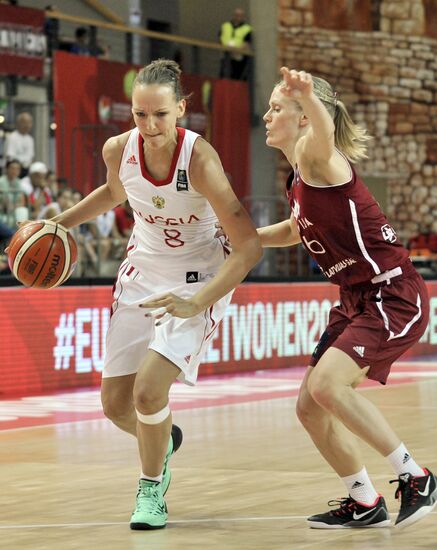 Баскетбол. Чемпионат Европы. Женщины. Матч Россия - Латвия