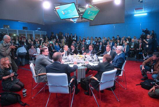 Панельная сессия "Презентация результатов национального рейтинга состояния инвестиционного климата в субъектах Российской Федерации" в рамках ПМЭФ 2015