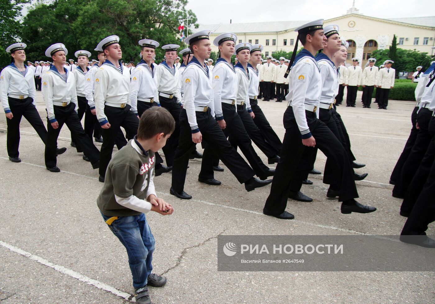 Выпускной в Черноморском военно-морском училище имени П.С.Нахимова