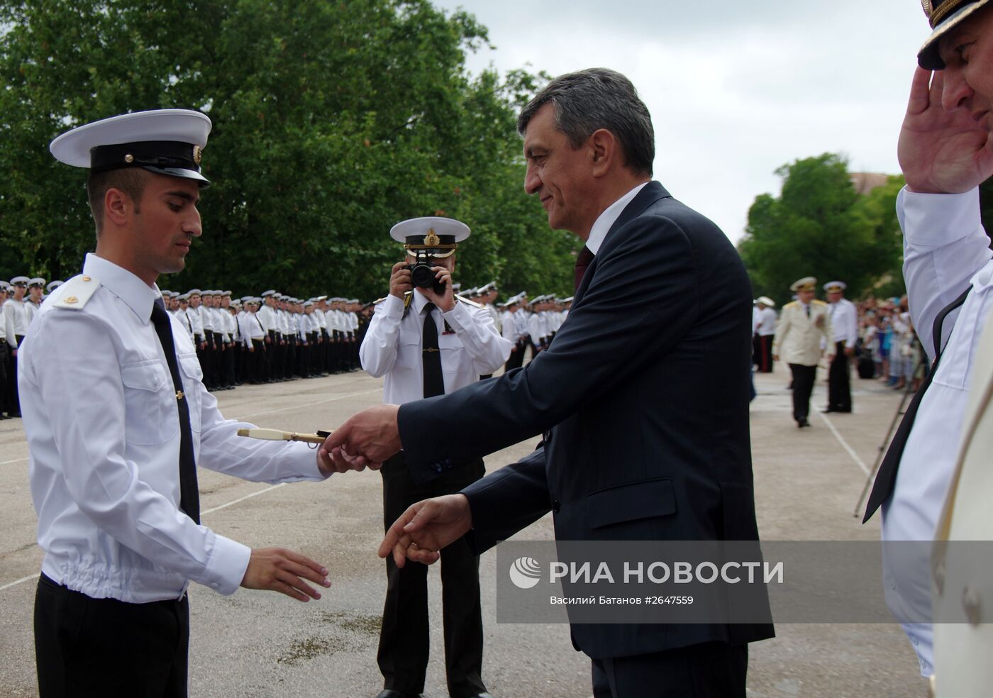 Выпускной в Черноморском военно-морском училище имени П.С.Нахимова