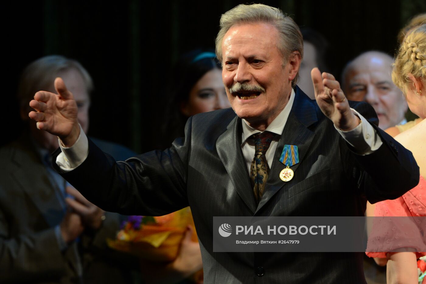 Юбилейный вечер Юрия Соломина в Малом театре