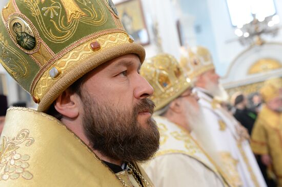 Патриарх Кирилл принял участие в мероприятиях, посвященных 74-й годовщине начала Великой Отечественной войны