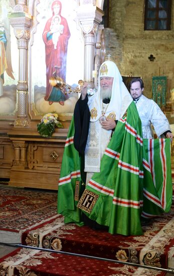 Патриарх Кирилл совершил богослужение в Брестской крепости