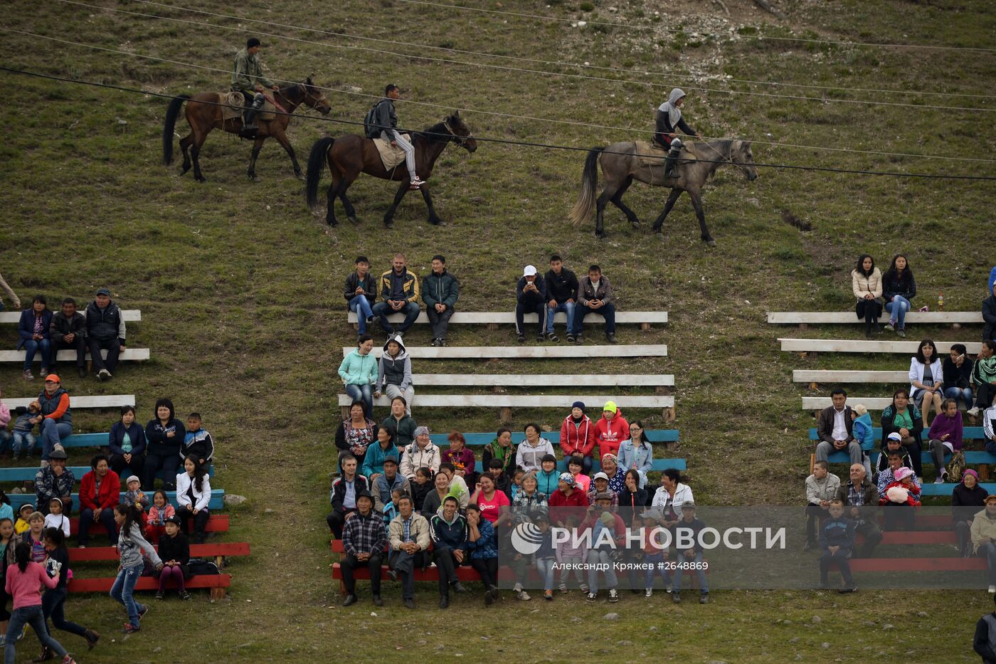 Соревнования по кок бору, в рамках празднования 150-летия единения теленгитов с Россией