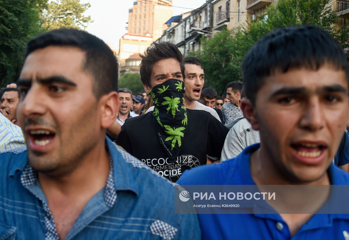 Акция протеста в Ереване