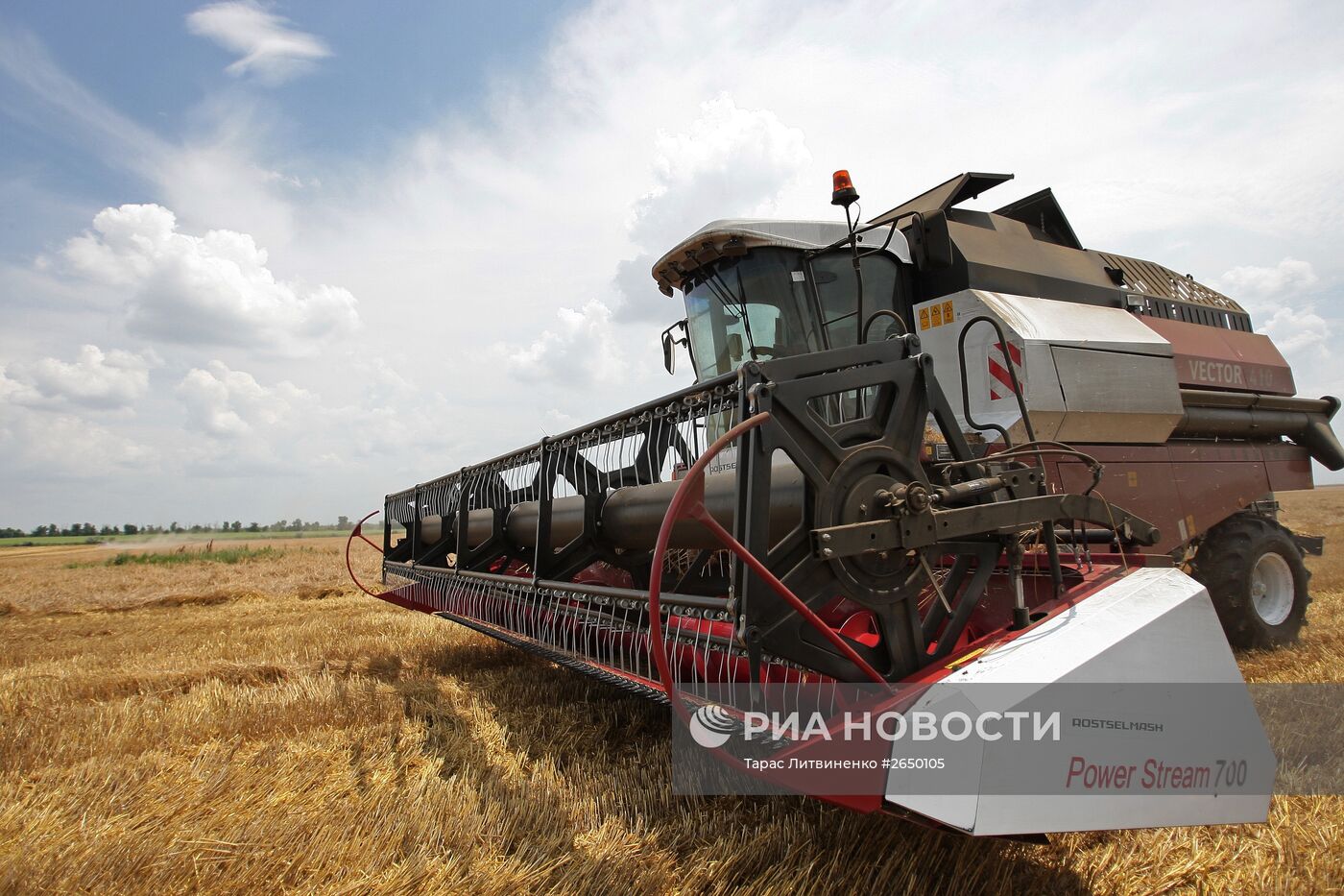 Уборка зерновых в Крыму