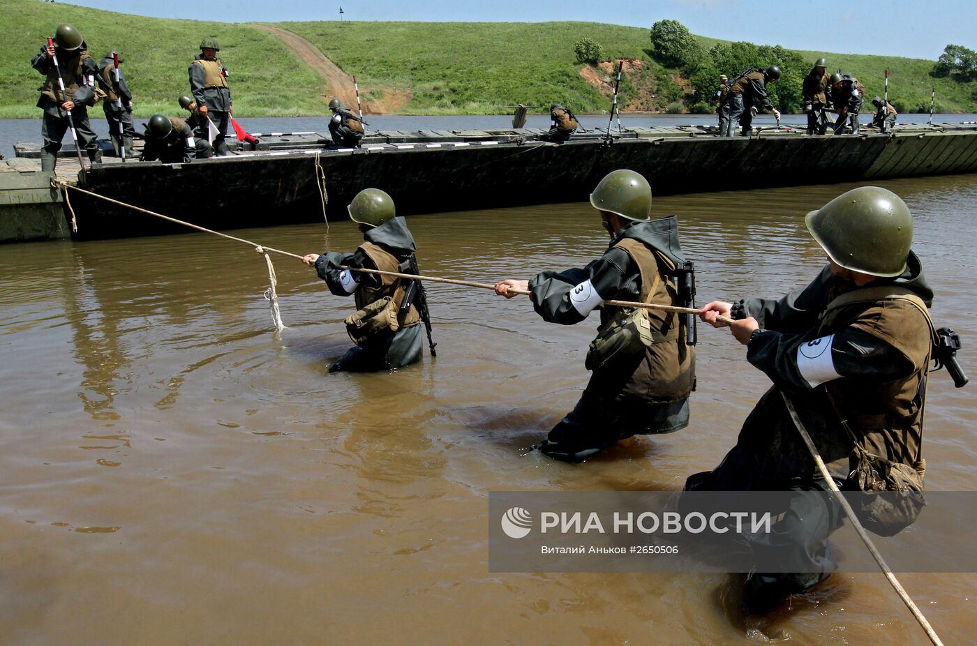 Учения инженерных подразделений 5-й общевойсковой армии Дальневосточного военного округа