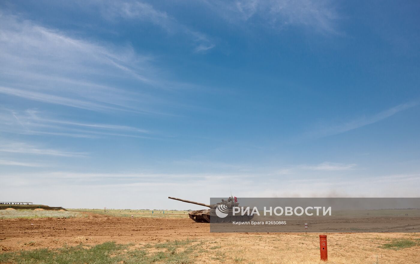 Закрытие всеармейских соревнований по танковому биатлону в Волгограде