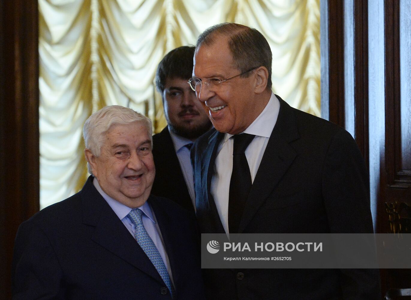 Встреча глав МИД РФ и Сирии С.Лаврова с В.Муаллемом