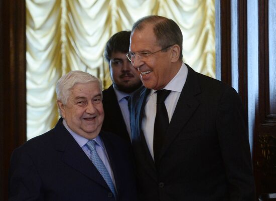 Встреча глав МИД РФ и Сирии С.Лаврова с В.Муаллемом