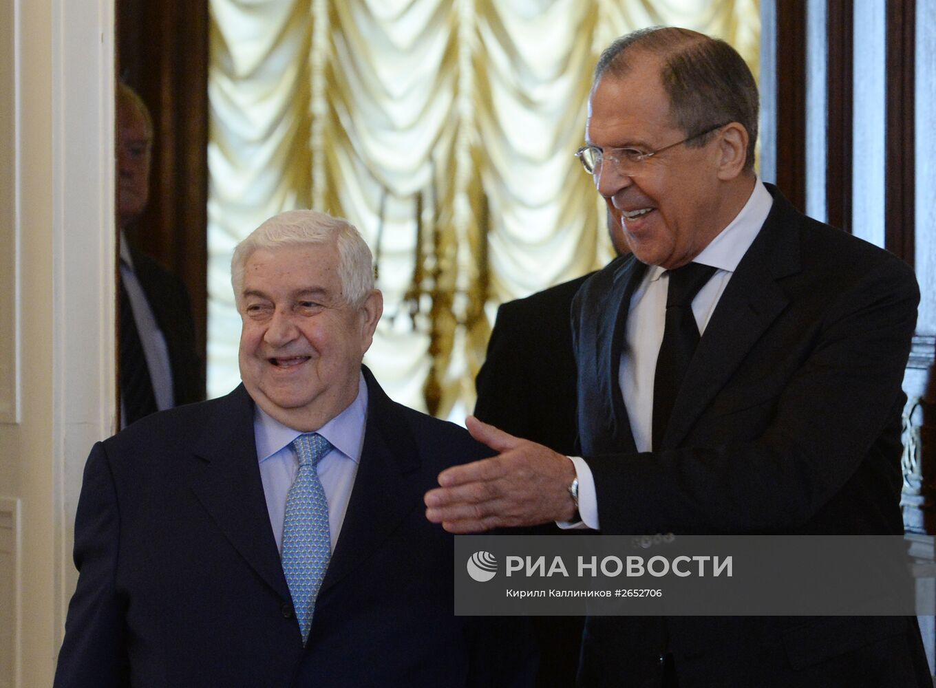 Встреча глав МИД РФ и Сирии С.Лаврова с В.Муаллемом