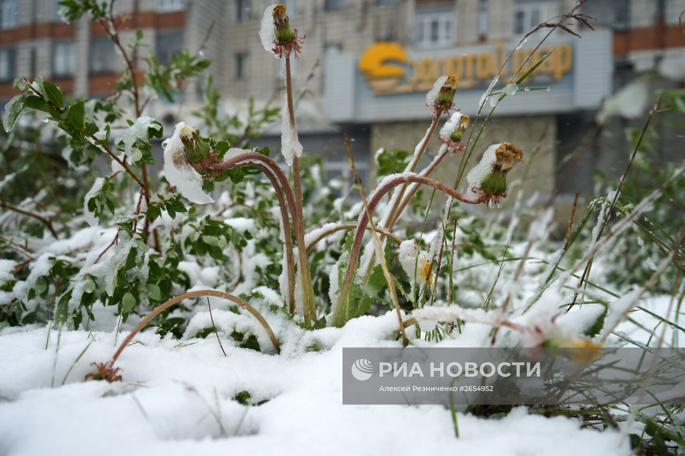 Снег в Воркуте