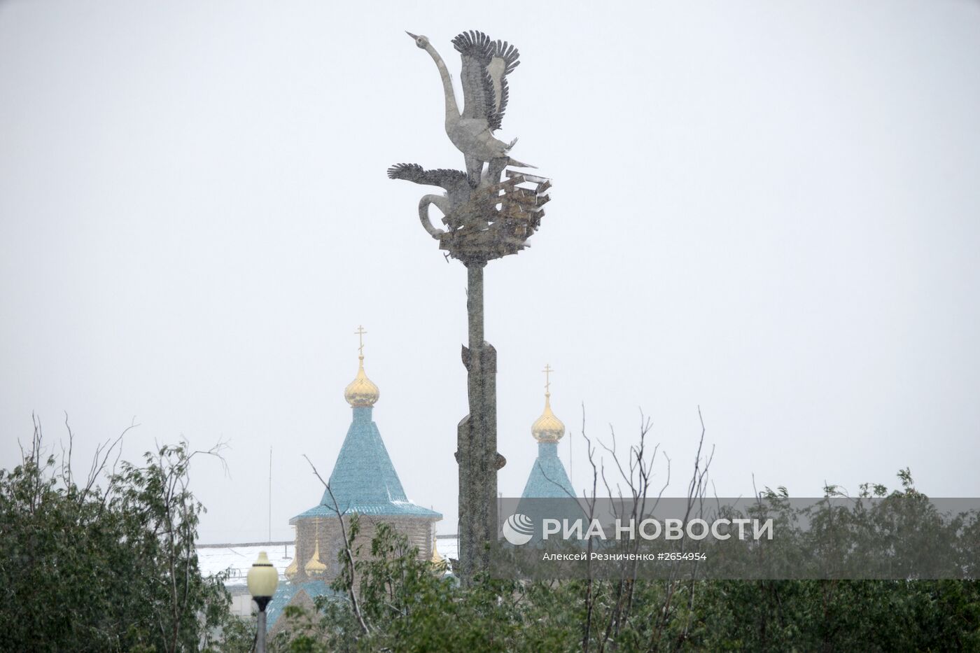Снег в Воркуте