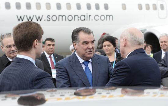 Прилёт в Уфу Президента Республики Таджикистан Эмомали Рахмона
