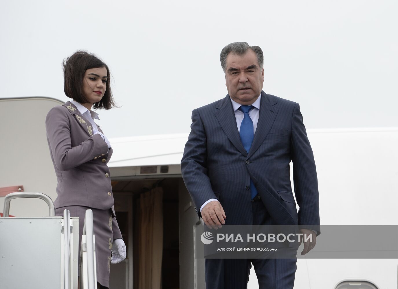 Прилёт в Уфу Президента Республики Таджикистан Эмомали Рахмона