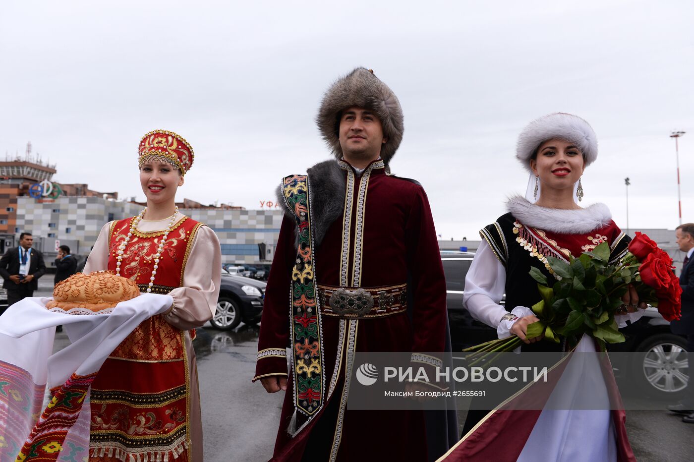 Прилёт в Уфу Премьер-министра Индии Нарендры Моди