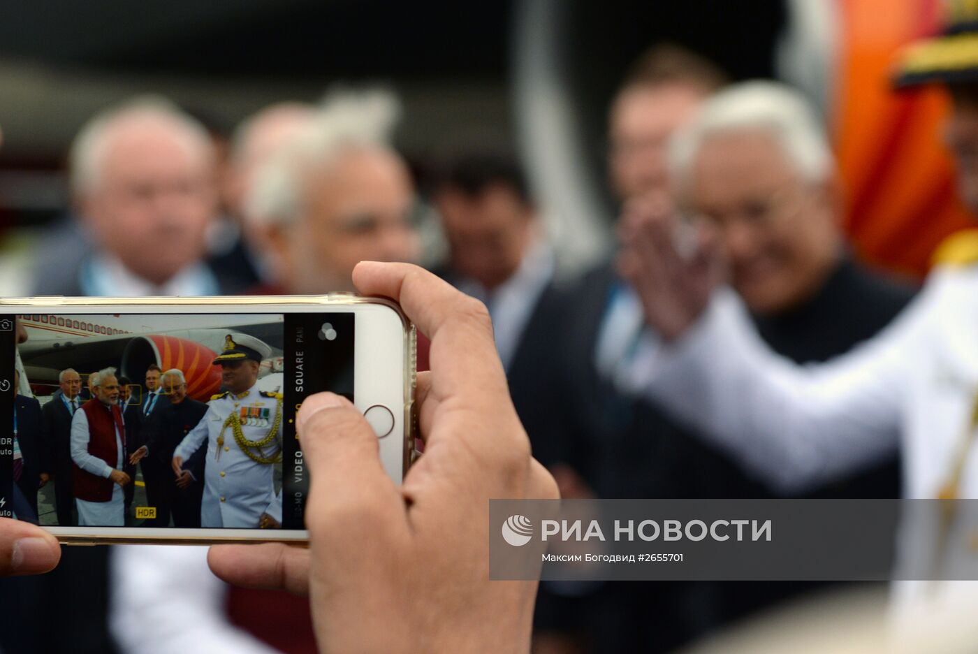 Прилёт в Уфу Премьер-министра Индии Нарендры Моди