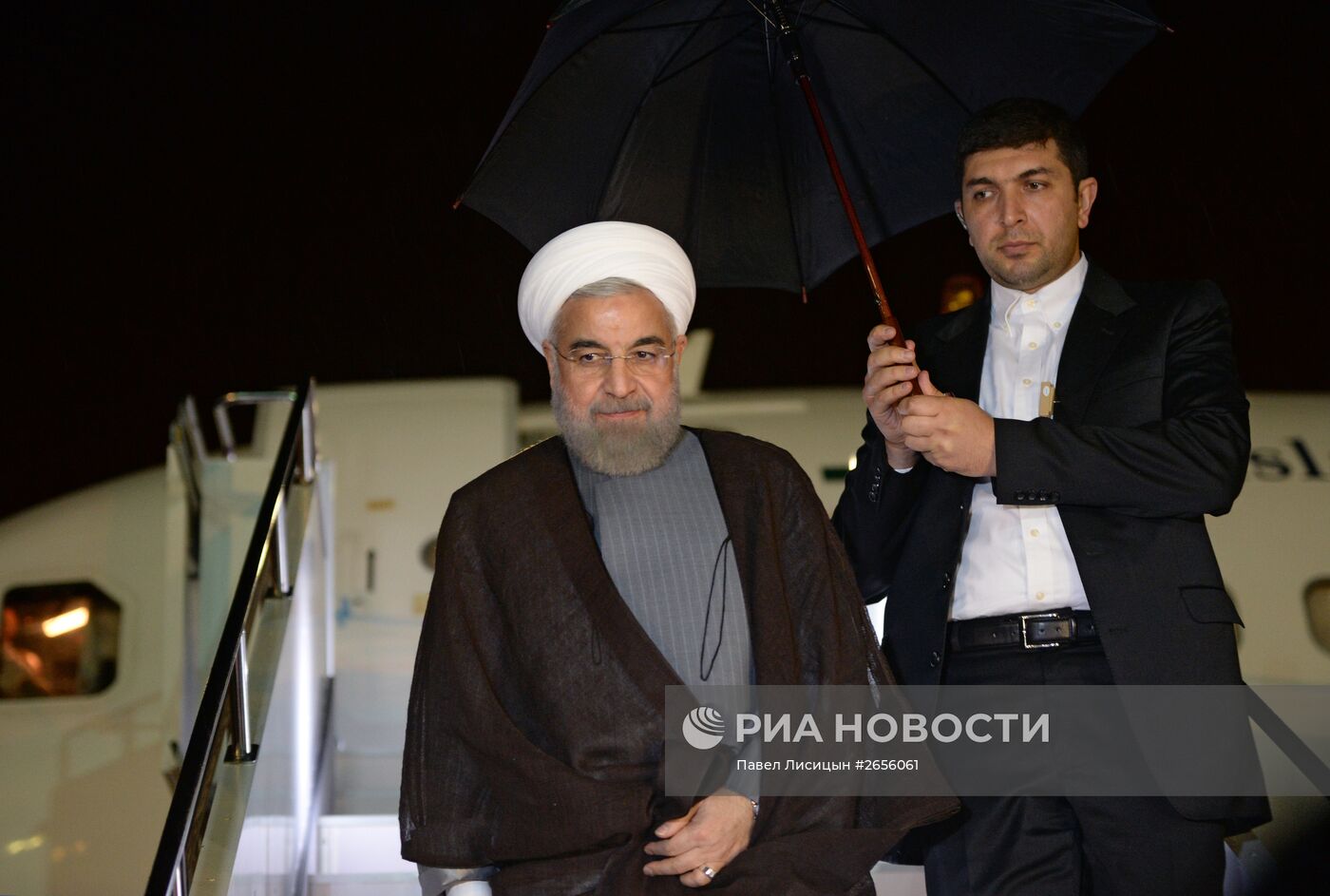 Прилёт в Уфу Президента Исламской Республики Иран Хасана Рухани