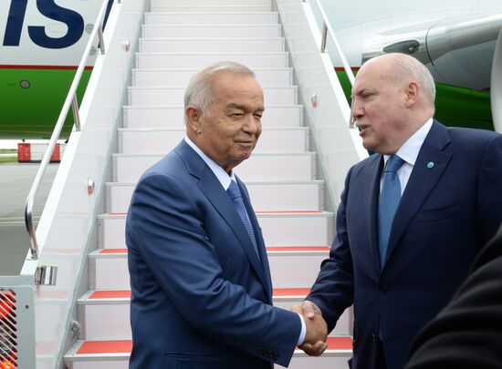 Прилёт в Уфу Президента Республики Узбекистан Ислама Каримова