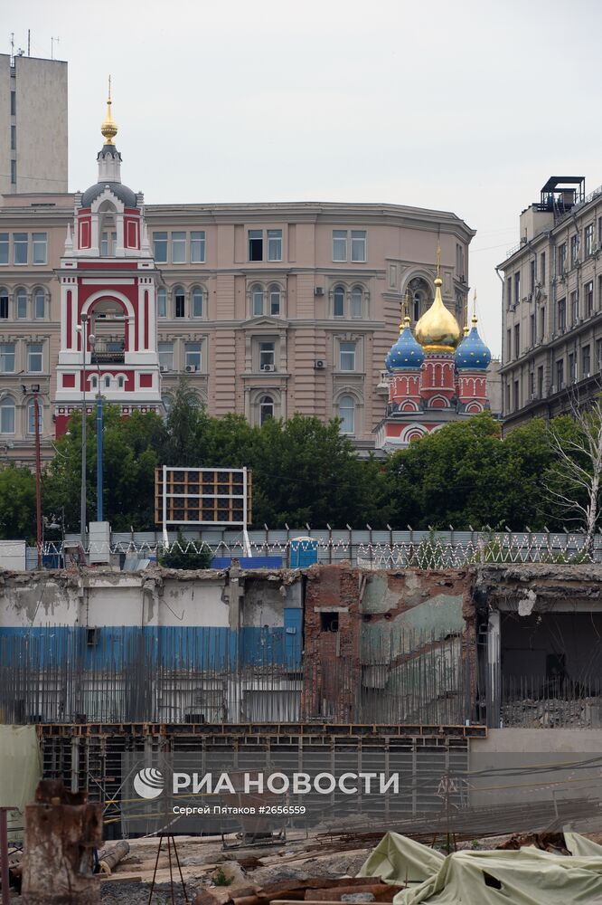 Археологические раскопки в парке "Зарядье"