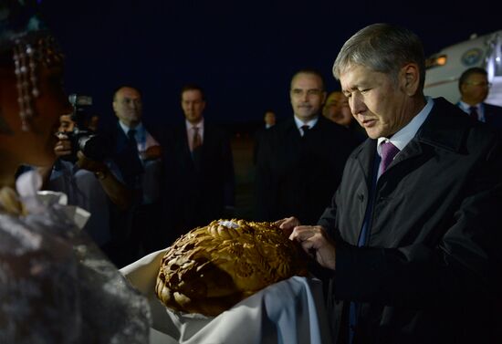 Прилёт в Уфу Президента Киргизской Республики Алмазбека Атамбаева