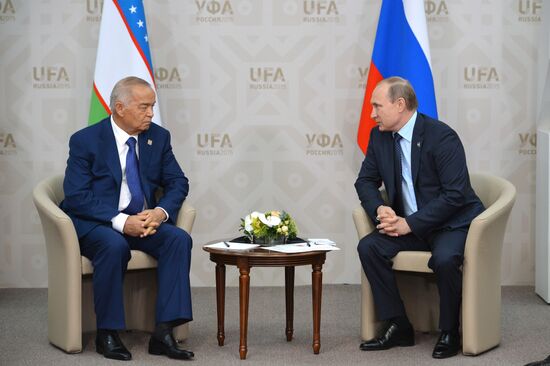 Беседа Президента Российской Федерации Владимира Путина с Президентом Узбекистана Исламом Каримовым