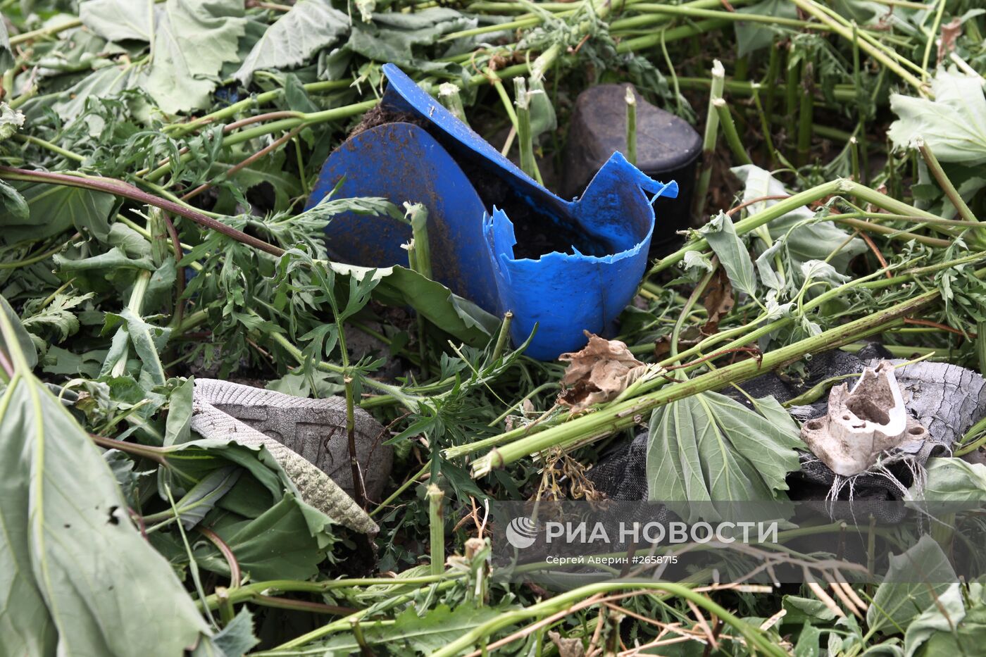 Место крушения Boeing 777 малайзийских авиалиний